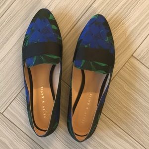 Floral pattern loafers
